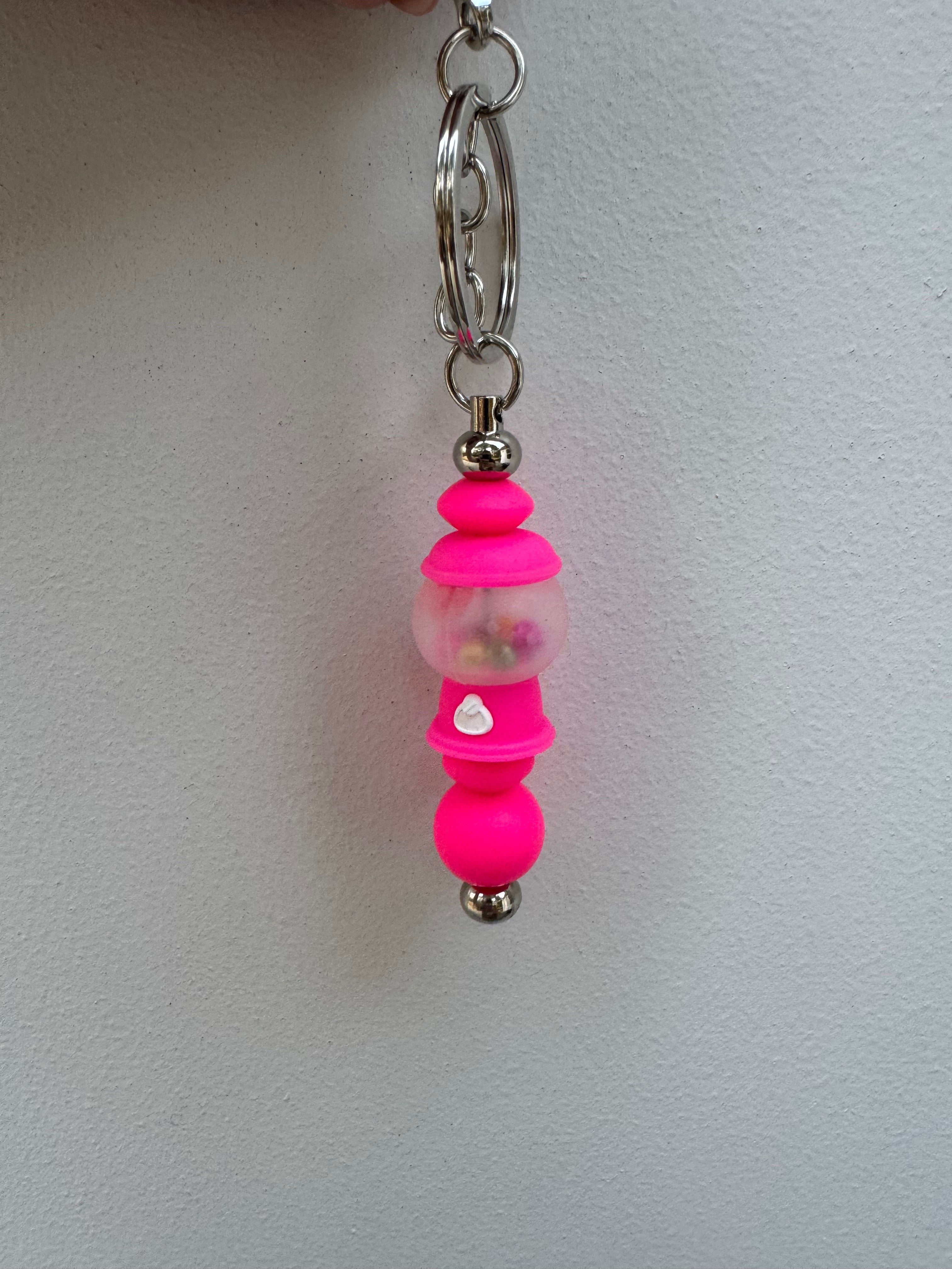 Bubblegum machine keychain