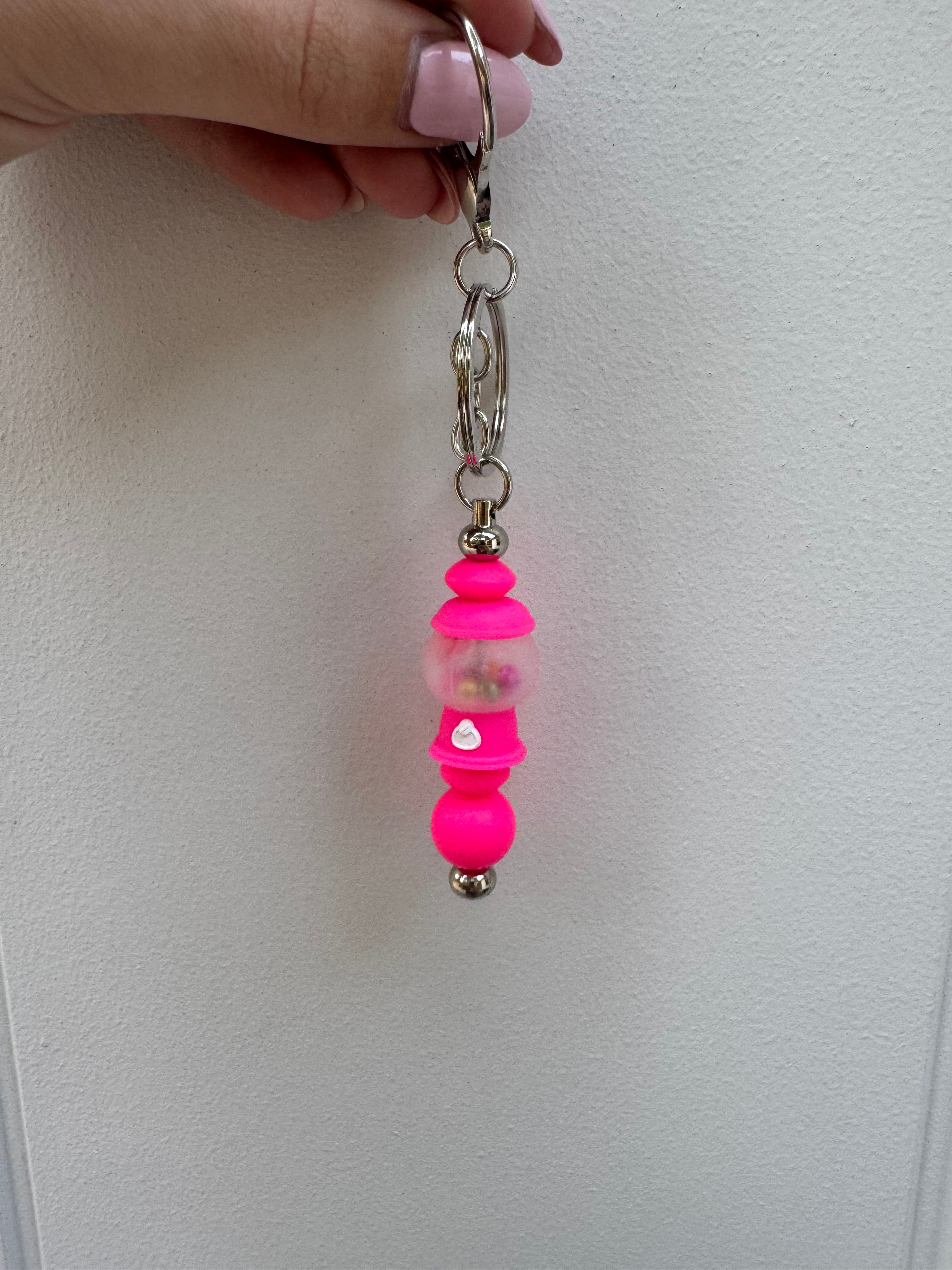 Bubblegum machine keychain